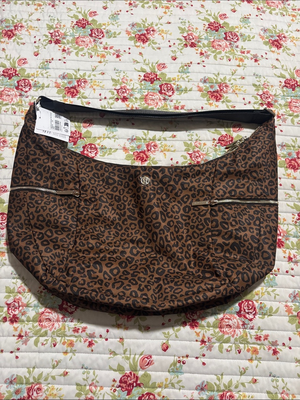 Lululemon large leopard hobo bag